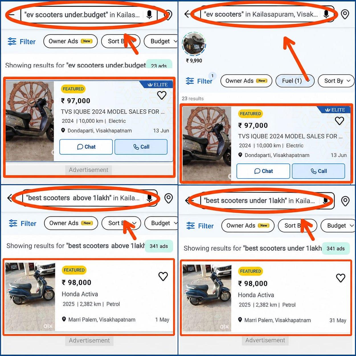 RAG-based ad insertion — sponsored laptop recommendations inside an AI answer